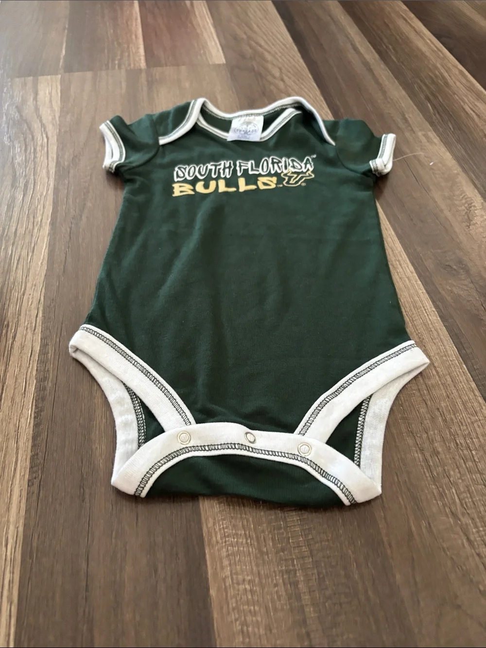 NWOT university of South Florida Bulls baby bodysuit
